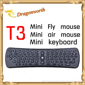 Mini Fly Mouse T3 Mini Wireness Control T3 Mini Keyboard T3 with 2.4G Frenqucy for Android Mini PC. TV Box